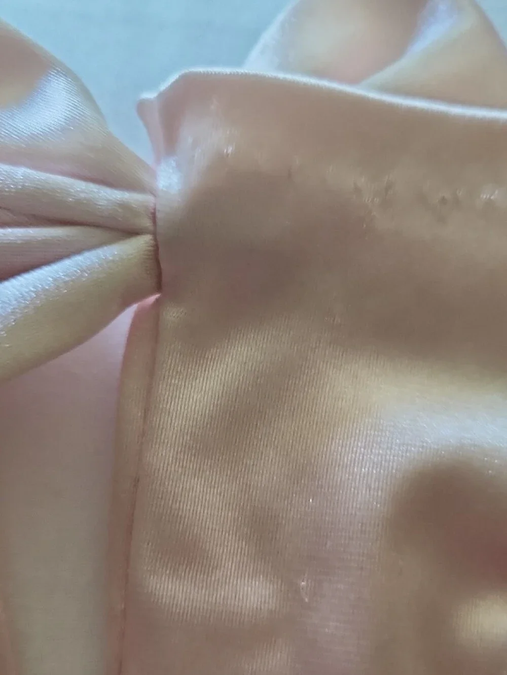 Elegant Pink Satin Evening Gloves